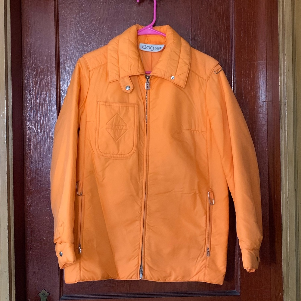 Bogner Germany Orange Ladies Nylon Ski / Winter Jacket
